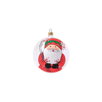 Vietri Ornament: Old St. Nick Golfing Ornament